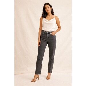 Madewell Jeans Women Sz 26 (27x27) Gray Curvy Perfect Vintage Ankle
